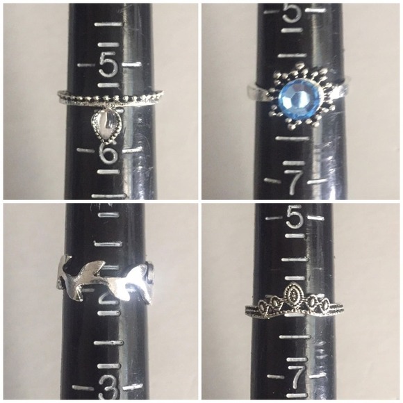 12 Piece Tribal Elephant Midi Ring Set - Picture 6 of 7